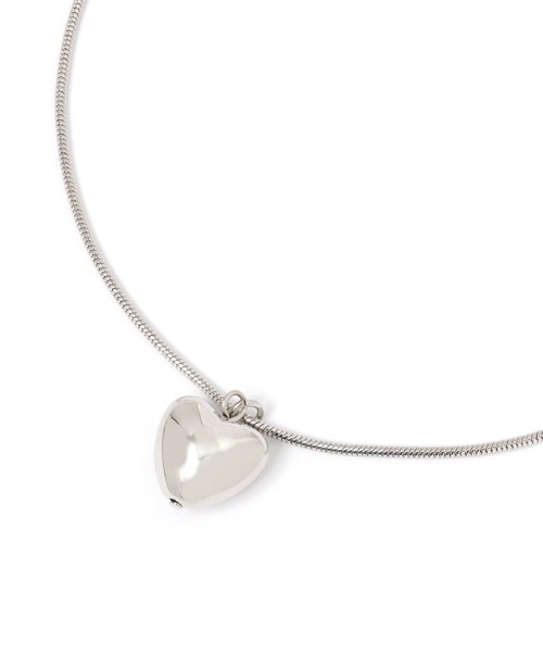 niko and...（ニコアンド）の「メタルハートネックレス（ネックレス・レディース・グレー/イエロー・0）」の2枚目の写真