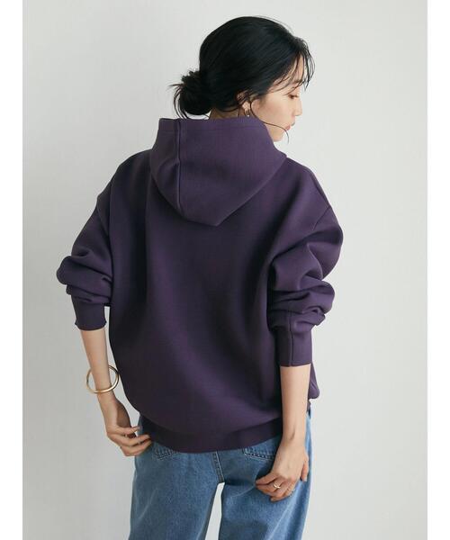 CRAFT STANDARD BOUTIQUE(クラフトスタンダードブティック)の「ニットパーカー *◆(ニット/セーター・レディース・ダークグリーン/ベージュ/パープル・FREE)」の7枚目の写真