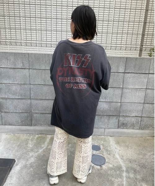 DuKKah(デュカ)の「Dukkah/【低身長向け】パッチワークレースパンツ(スラックス・レディース・ブラック/アイボリー・X-SMALL)」の7枚目の写真