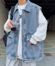 【Bz】デニムベスト