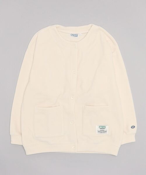 DISCUS ATHLETIC（ディスカス　アスレチック）の「DISCUS ATHLETIC（ディスカスアスレチック）フリースクルーネックカーディガン（カーディガン/ボレロ・レディース・イエロー/オレンジ/アイボリー/ブラック・M/L）」の21枚目の写真