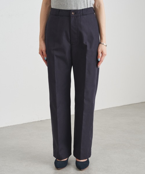 COLLAGE GALLARDAGALANTE（コラージュガリャルダガランテ）の「【OT】お仕事でも普段でも/キレイ目に使える/チノパンツ/手洗い可（チノパンツ・レディース・ネイビー/ベージュ・0/1）」の4枚目の写真