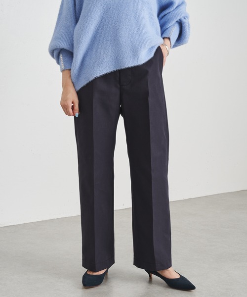 COLLAGE GALLARDAGALANTE（コラージュガリャルダガランテ）の「【OT】お仕事でも普段でも/キレイ目に使える/チノパンツ/手洗い可（チノパンツ・レディース・ネイビー/ベージュ・0/1）」の13枚目の写真