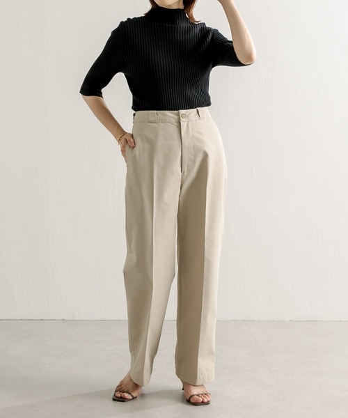 COLLAGE GALLARDAGALANTE（コラージュガリャルダガランテ）の「【OT】お仕事でも普段でも/キレイ目に使える/チノパンツ/手洗い可（チノパンツ・レディース・ネイビー/ベージュ・0/1）」の20枚目の写真