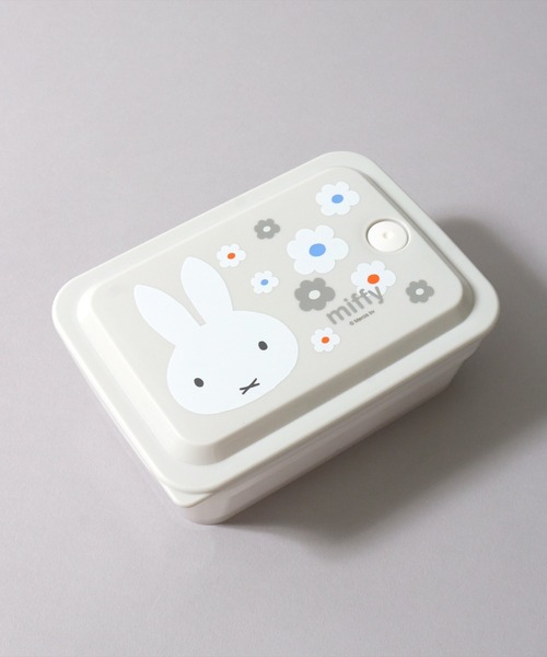 Miffy（ ミッフィー）の「(SK)【ミッフィー】お弁当箱にも使える。ふわっと盛れる 保存容器[600ml]（お弁当箱・レディース・ライトグレー/ライトピンク・ONE SIZE）」の3枚目の写真