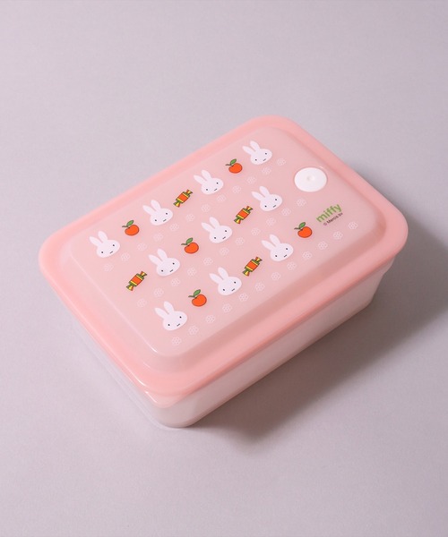 Miffy（ ミッフィー）の「(SK)【ミッフィー】お弁当箱にも使える。ふわっと盛れる 保存容器[600ml]（お弁当箱・レディース・ライトグレー/ライトピンク・ONE SIZE）」の10枚目の写真