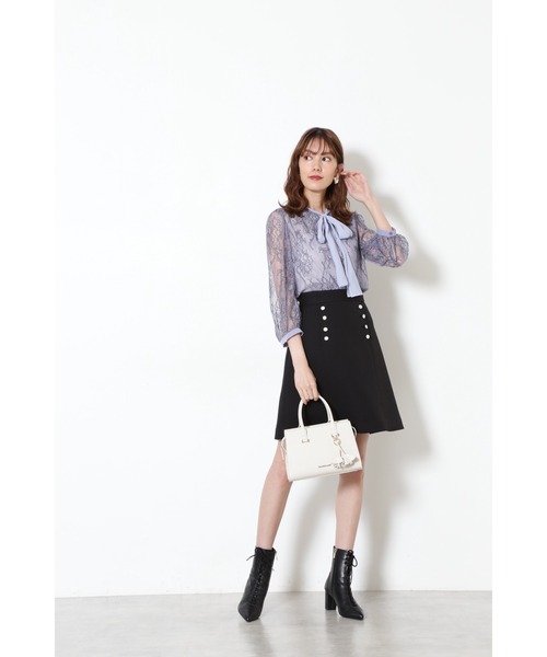 JILL STUART（ジルスチュアート）の「◆ポリーンチャームバッグ（トートバッグ・レディース・ホワイト/ブラック・ﾌﾘ-）」の19枚目の写真