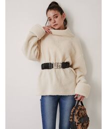 GYDA（ジェイダ）の「GGバックル フェイクレザーシャーリングベルト