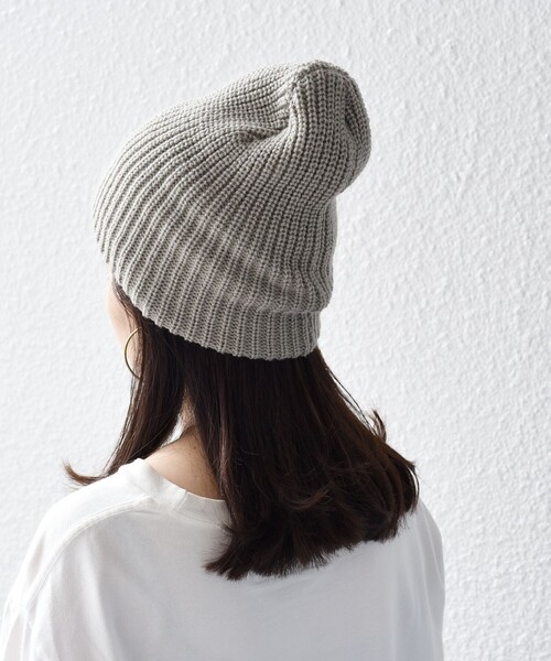 SHIPS（シップス）の「*〈手洗い可能〉ニットキャップ◇（ニットキャップ/ビーニー・レディース・オフホワイト/ブラック/ライトグレー/ライム/ライトパープル・ONE SIZE）」の18枚目の写真