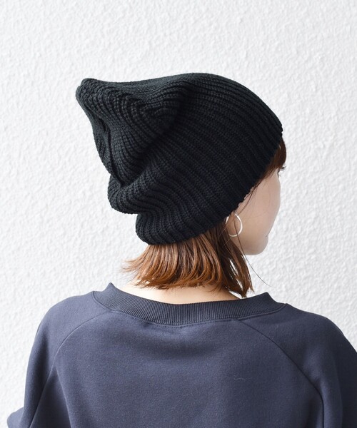 SHIPS（シップス）の「*〈手洗い可能〉ニットキャップ◇（ニットキャップ/ビーニー・レディース・オフホワイト/ブラック/ライトグレー/ライム/ライトパープル・ONE SIZE）」の21枚目の写真