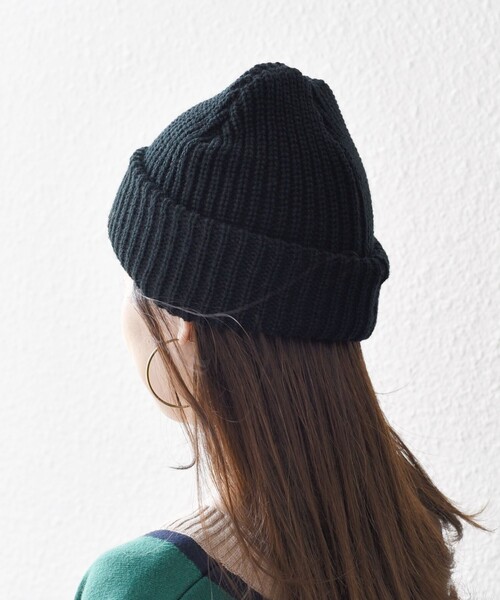 SHIPS（シップス）の「*〈手洗い可能〉ニットキャップ◇（ニットキャップ/ビーニー・レディース・オフホワイト/ブラック/ライトグレー/ライム/ライトパープル・ONE SIZE）」の9枚目の写真