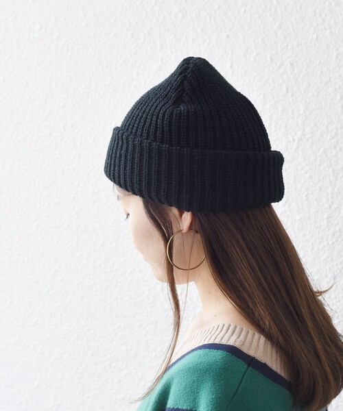 SHIPS（シップス）の「*〈手洗い可能〉ニットキャップ◇（ニットキャップ/ビーニー・レディース・オフホワイト/ブラック/ライトグレー/ライム/ライトパープル・ONE SIZE）」の11枚目の写真