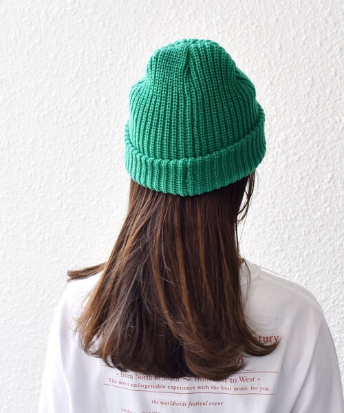 SHIPS（シップス）の「*〈手洗い可能〉ニットキャップ◇（ニットキャップ/ビーニー・レディース・オフホワイト/ブラック/ライトグレー/ライム/ライトパープル・ONE SIZE）」の22枚目の写真
