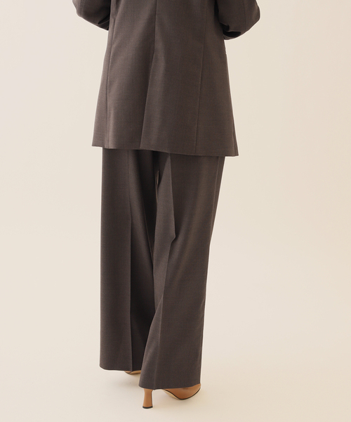 journal standard L'essage（ジャーナルスタンダードレサージュ）の「ウールトロワイドパンツ（その他パンツ・レディース・チョコ/ネイビー・36/38）」の9枚目の写真
