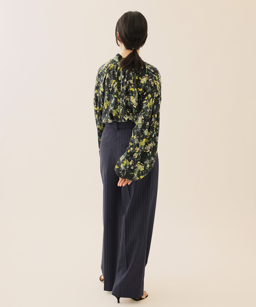 journal standard L'essage（ジャーナルスタンダードレサージュ）の「ウールトロワイドパンツ（その他パンツ・レディース・チョコ/ネイビー・36/38）」の12枚目の写真