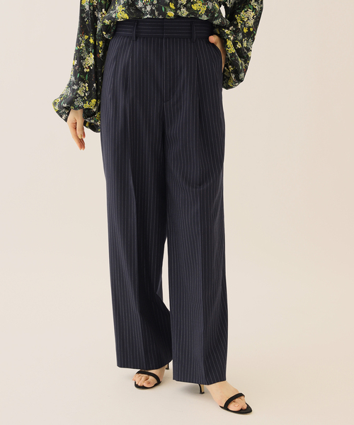 journal standard L'essage（ジャーナルスタンダードレサージュ）の「ウールトロワイドパンツ（その他パンツ・レディース・チョコ/ネイビー・36/38）」の15枚目の写真