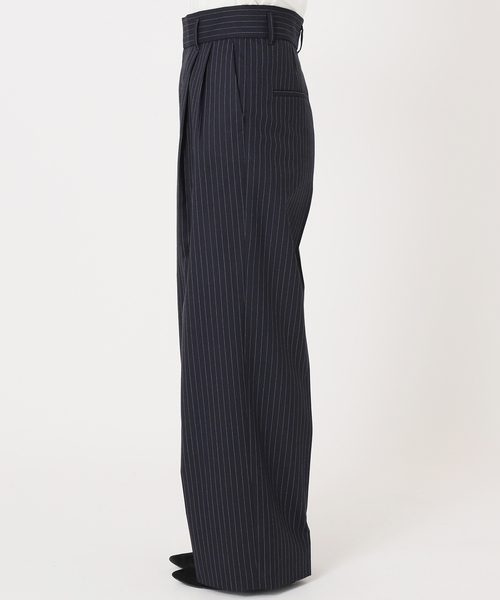 journal standard L'essage（ジャーナルスタンダードレサージュ）の「ウールトロワイドパンツ（その他パンツ・レディース・チョコ/ネイビー・36/38）」の19枚目の写真