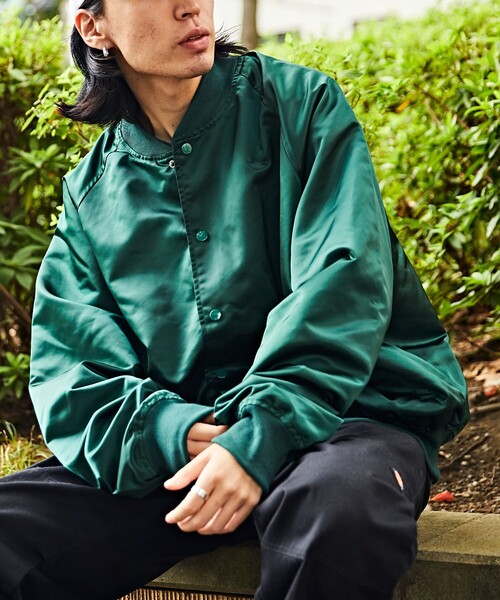 極美品 FREAK'S STORE ナイロンスタジャン L FREAK\u0027S STORE（フリークスストア）の「WEB限定 ビッグシルエット