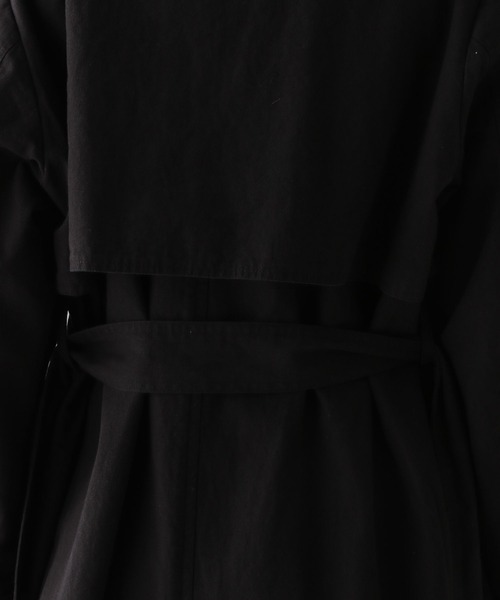 studio CLIP(スタディオクリップ)の「《Natural by studio CLIP》ヘリンボントレンチコート(トレンチコート・レディース・ブラック/カーキ・FREE)」の9枚目の写真