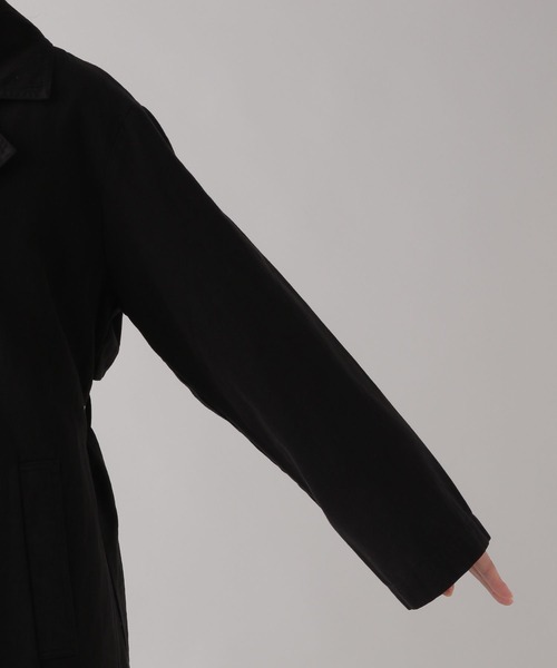 studio CLIP(スタディオクリップ)の「《Natural by studio CLIP》ヘリンボントレンチコート(トレンチコート・レディース・ブラック/カーキ・FREE)」の7枚目の写真