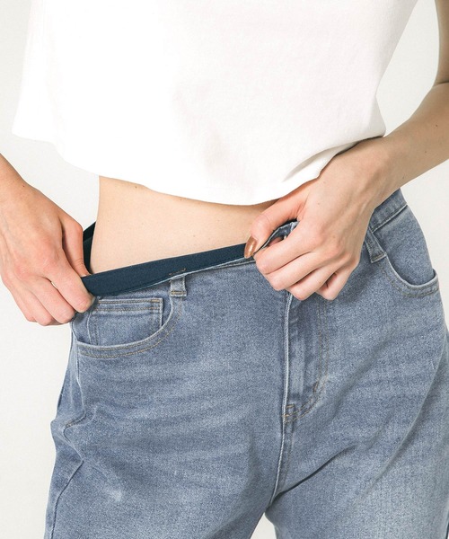 coca（coca）（コカ）の「＼新色登場／グッド デニムパンツ（デニムパンツ・レディース・ブルー/ブラック/ダークブルー/ライトブルー・S/M/L）」の8枚目の写真