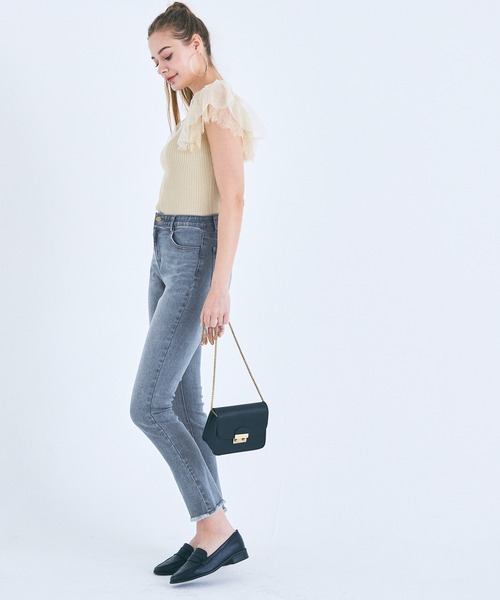 coca（coca）（コカ）の「＼新色登場／グッド デニムパンツ（デニムパンツ・レディース・ブルー/ブラック/ダークブルー/ライトブルー・S/M/L）」の9枚目の写真