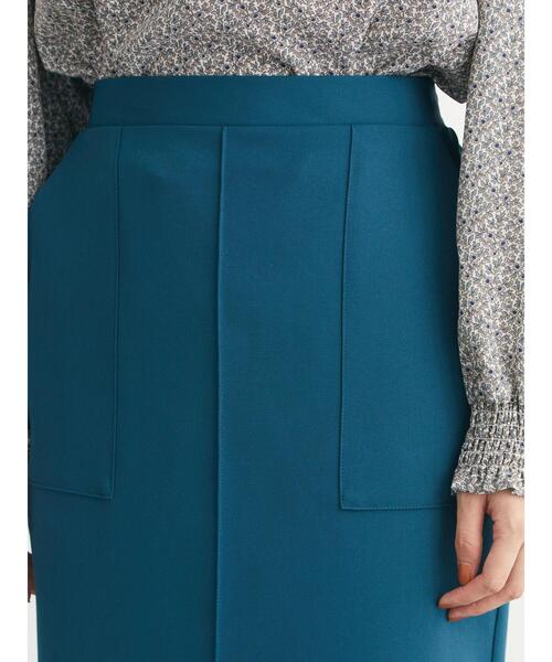 Green Parks(グリーンパークス)の「Iラインスカート*(スカート・レディース・ベージュ/ブラック/グリーン・FREE)」の7枚目の写真