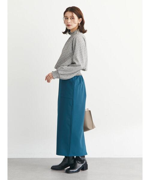 Green Parks(グリーンパークス)の「Iラインスカート*(スカート・レディース・ベージュ/ブラック/グリーン・FREE)」の4枚目の写真