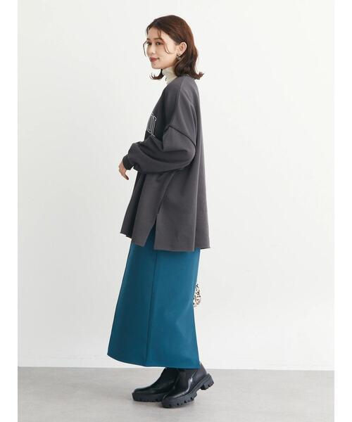 Green Parks(グリーンパークス)の「Iラインスカート*(スカート・レディース・ベージュ/ブラック/グリーン・FREE)」の8枚目の写真