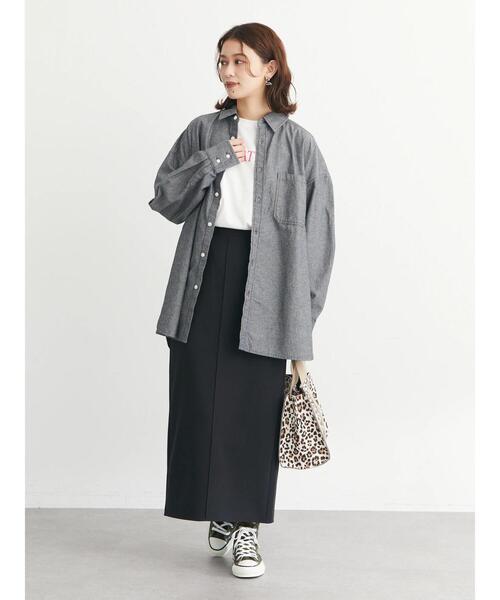 Green Parks(グリーンパークス)の「Iラインスカート*(スカート・レディース・ベージュ/ブラック/グリーン・FREE)」の15枚目の写真