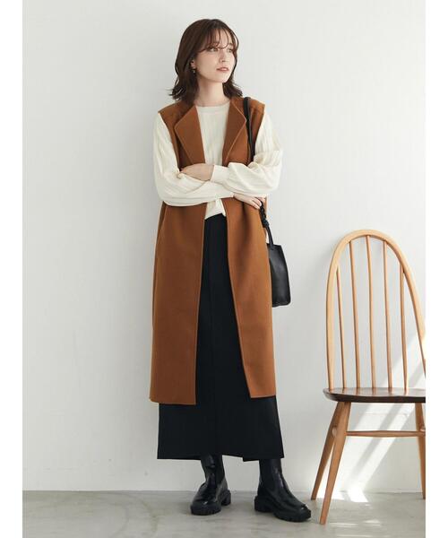 Green Parks(グリーンパークス)の「Iラインスカート*(スカート・レディース・ベージュ/ブラック/グリーン・FREE)」の18枚目の写真