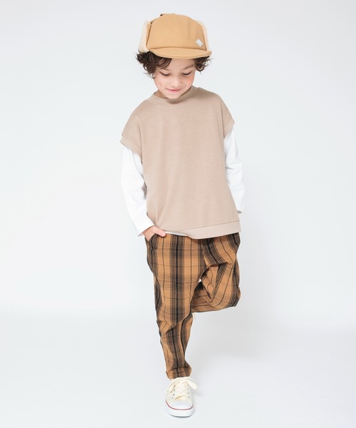 BRANSHES(ブランシェス)の「フライトキャップ(キャップ・キッズ・ベージュ/ブラック・L/M)」の9枚目の写真