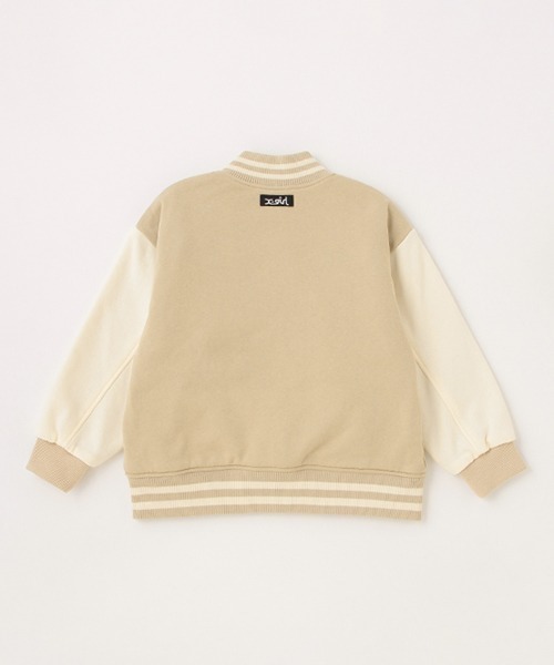 X-girl Stages(エックスガールステージス)の「スタジャン(スタジャン・キッズ・ネイビー/ベージュ・140cm/130cm/90cm/110cm/120cm/100cm)」の5枚目の写真