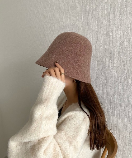 フェルトバケットハット