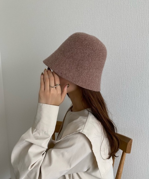 フェルトバケットハット