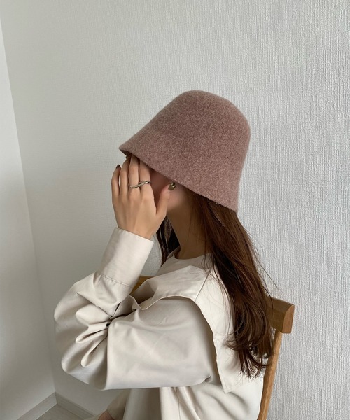 フェルトバケットハット