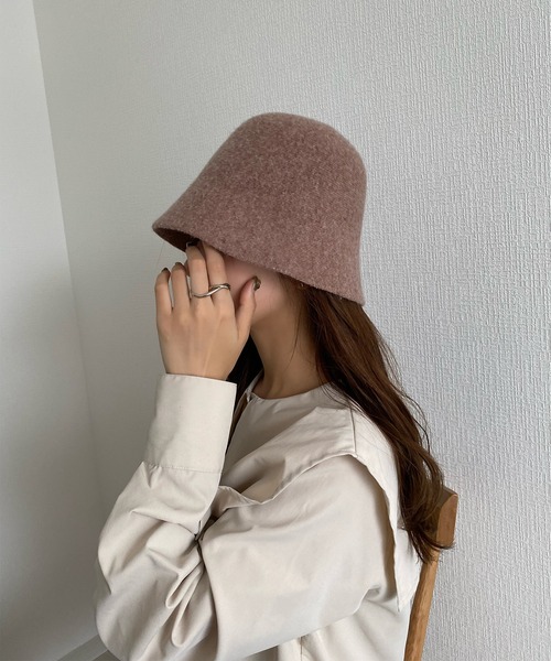 フェルトバケットハット