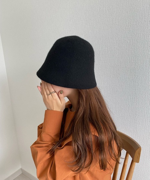 フェルトバケットハット