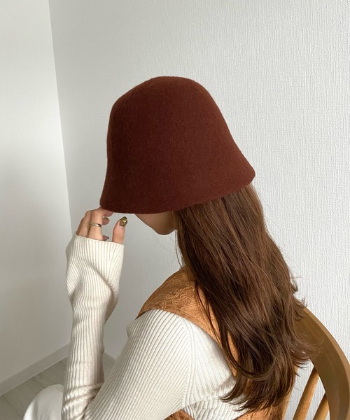 フェルトバケットハット