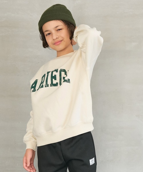 キッズ 親子お揃い裏起毛カレッジスウェット（スウェット