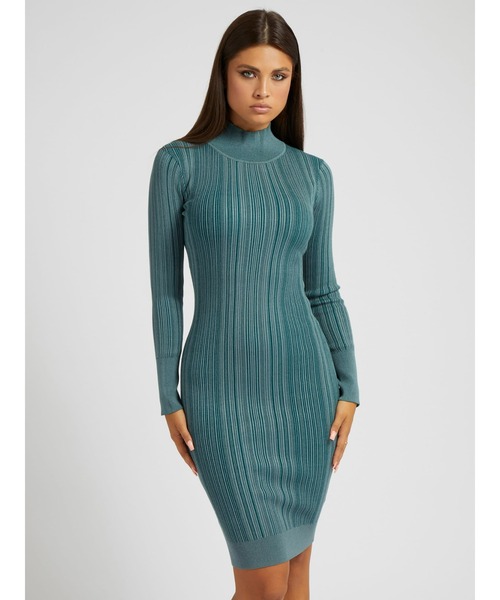 Guess（ゲス）の「Eco Colette Sweater Dress（ワンピース・レディース・ブルー・X-SMALL/MEDIUM/SMALL）」の2枚目の写真