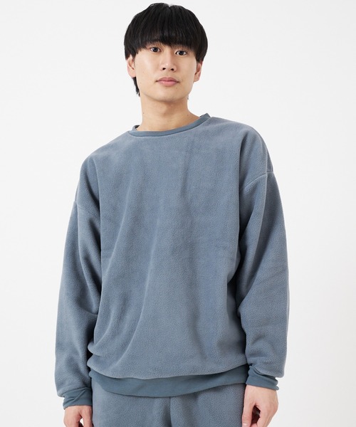 CORISCO(コリスコ)の「フラノフリース BIGトレーナー(M1)(スウェット・メンズ・アイボリー/グリーン/その他1/その他2/ブラック/ダークグリーン/ブルー系その他・MEDIUM/LARGE/X-LARGE)」の5枚目の写真