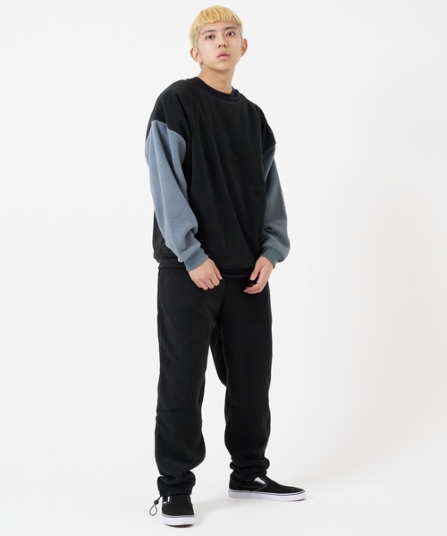 CORISCO(コリスコ)の「フラノフリース BIGトレーナー(M1)(スウェット・メンズ・アイボリー/グリーン/その他1/その他2/ブラック/ダークグリーン/ブルー系その他・MEDIUM/LARGE/X-LARGE)」の12枚目の写真