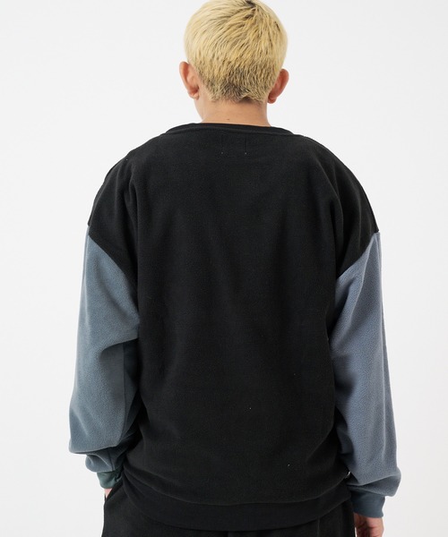 CORISCO(コリスコ)の「フラノフリース BIGトレーナー(M1)(スウェット・メンズ・アイボリー/グリーン/その他1/その他2/ブラック/ダークグリーン/ブルー系その他・MEDIUM/LARGE/X-LARGE)」の10枚目の写真