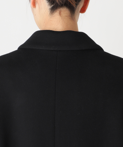 journal standard L'essage（ジャーナルスタンダードレサージュ）の「SUPER140S オーバーコート（チェスターコート・レディース・チャコールグレー/ブラック・38/36）」の5枚目の写真