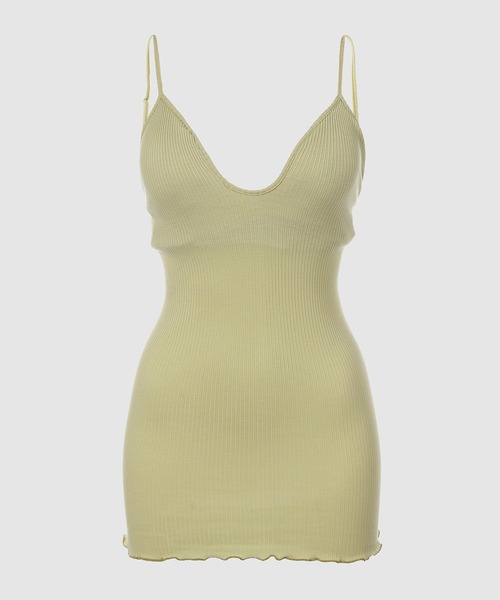 HAKUJI（ハクジ）の「Supima silk bra camisole（キャミソール・レディース・ブラウン/ブラック/ライトイエロー・ONE SIZE）」の3枚目の写真