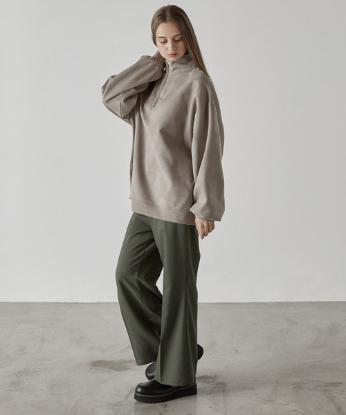 CLEL（クレイル）の「【CLEL】TR loose semi-flare pants / TR