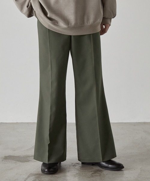 CLEL（クレイル）の「【CLEL】TR loose semi-flare pants / TR