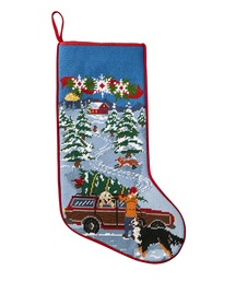 L.L.Bean（エルエルビーン）の「クリスマス・ニードルポイント・ストッキング（インテリア雑貨）」