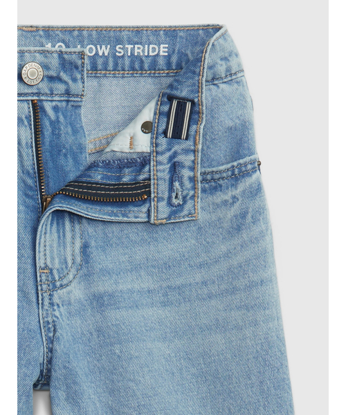 GAP(ギャップ)の「ウォッシュウェル ローストライド パッチワークデニム (キッズ)(デニムパンツ・キッズ・ライトインディゴブルー・8/6/10/16/12/14)」の3枚目の写真